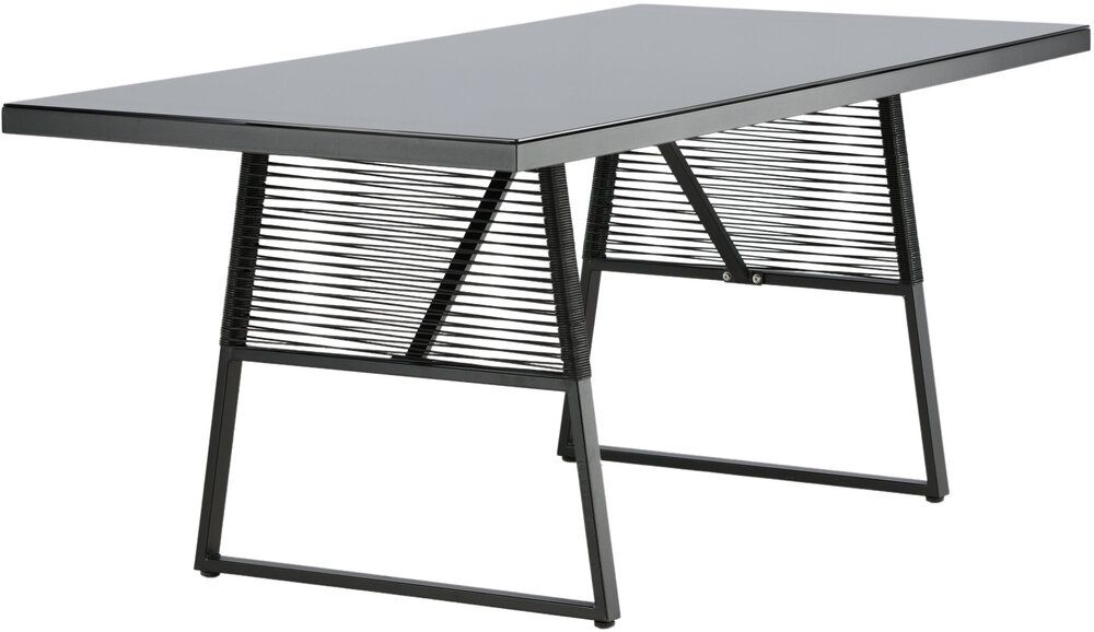 Dallas bord sort 193x90x77