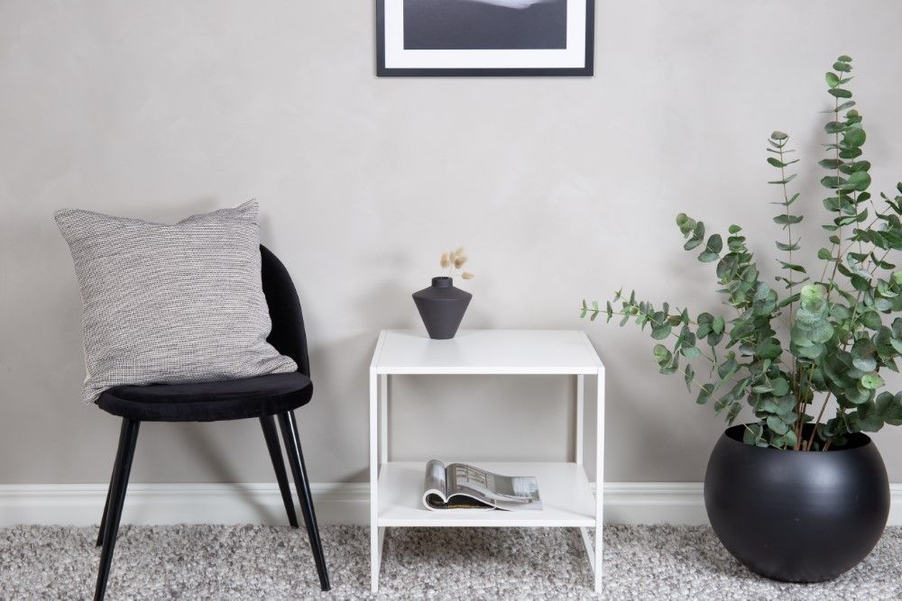 Bodarp sidebord med hylde hvid