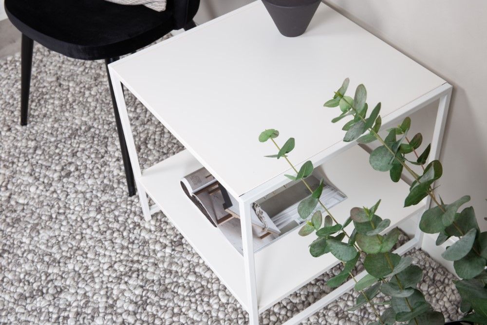 Bodarp sidebord med hylde hvid