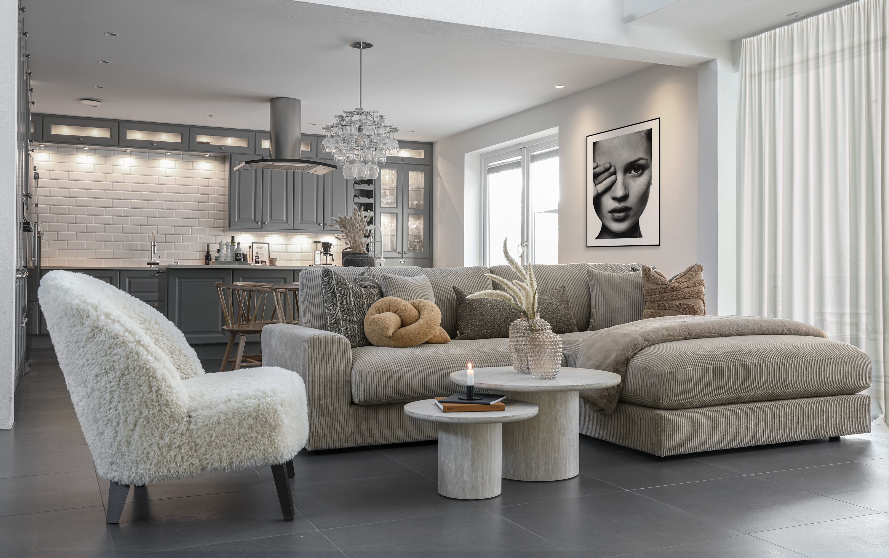 Sorrento Hjørnesofa beige