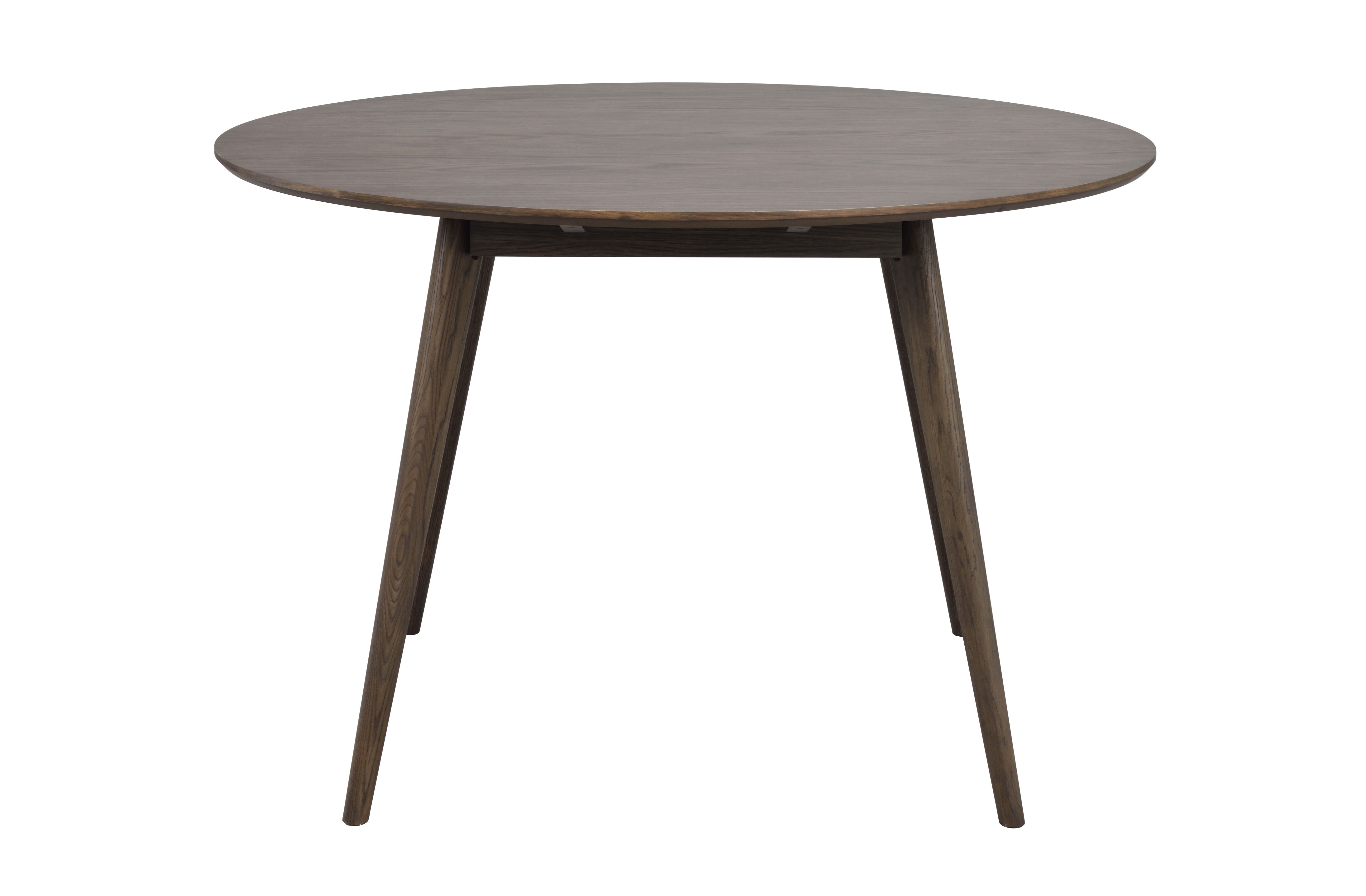 Yumi spisebord rundt 115 brun eg