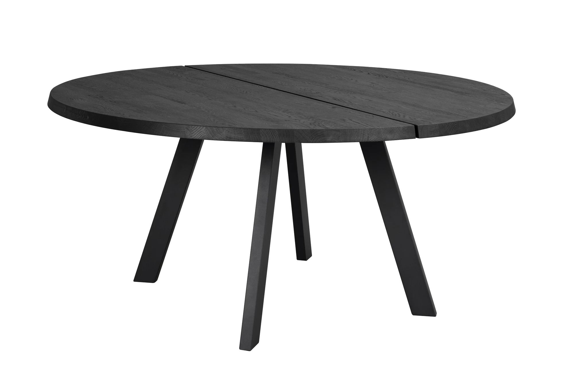 Fred rundt spisebord 160 sort ask/sort