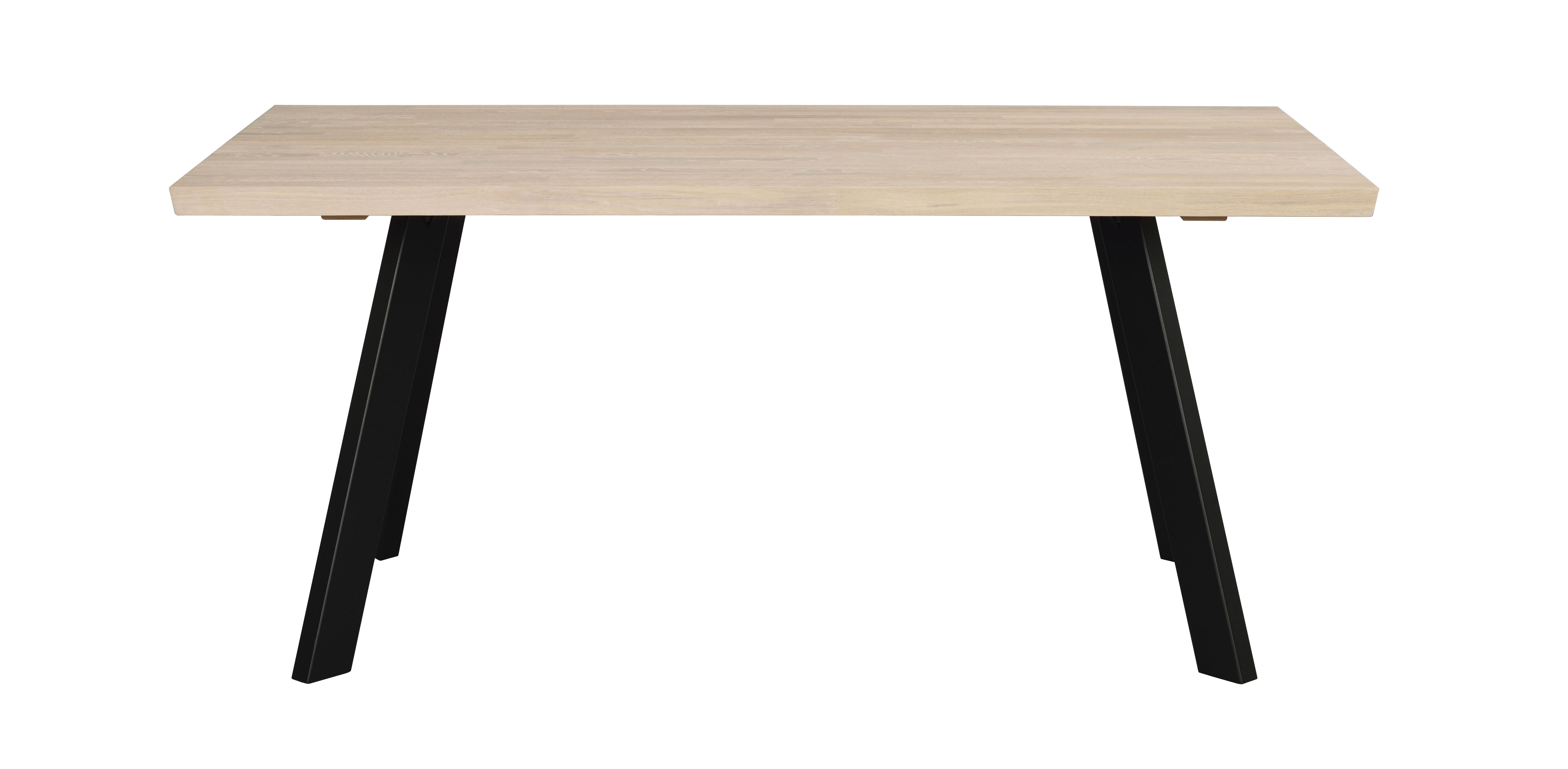 Fred spisebord 170 hvidpigmenteret eg/sort
