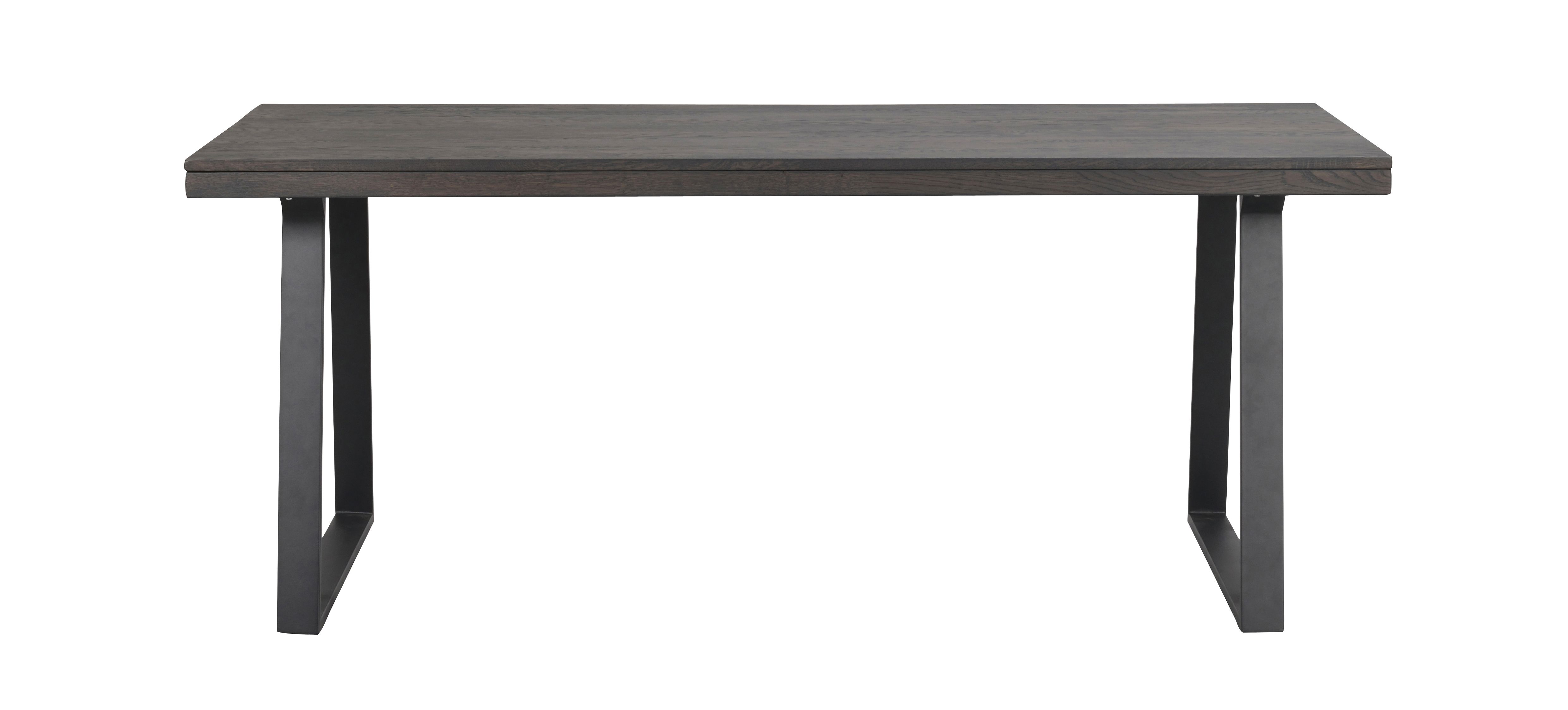 Brooklyn spisebord 170x95 m. brun eg/U-ben sort metal