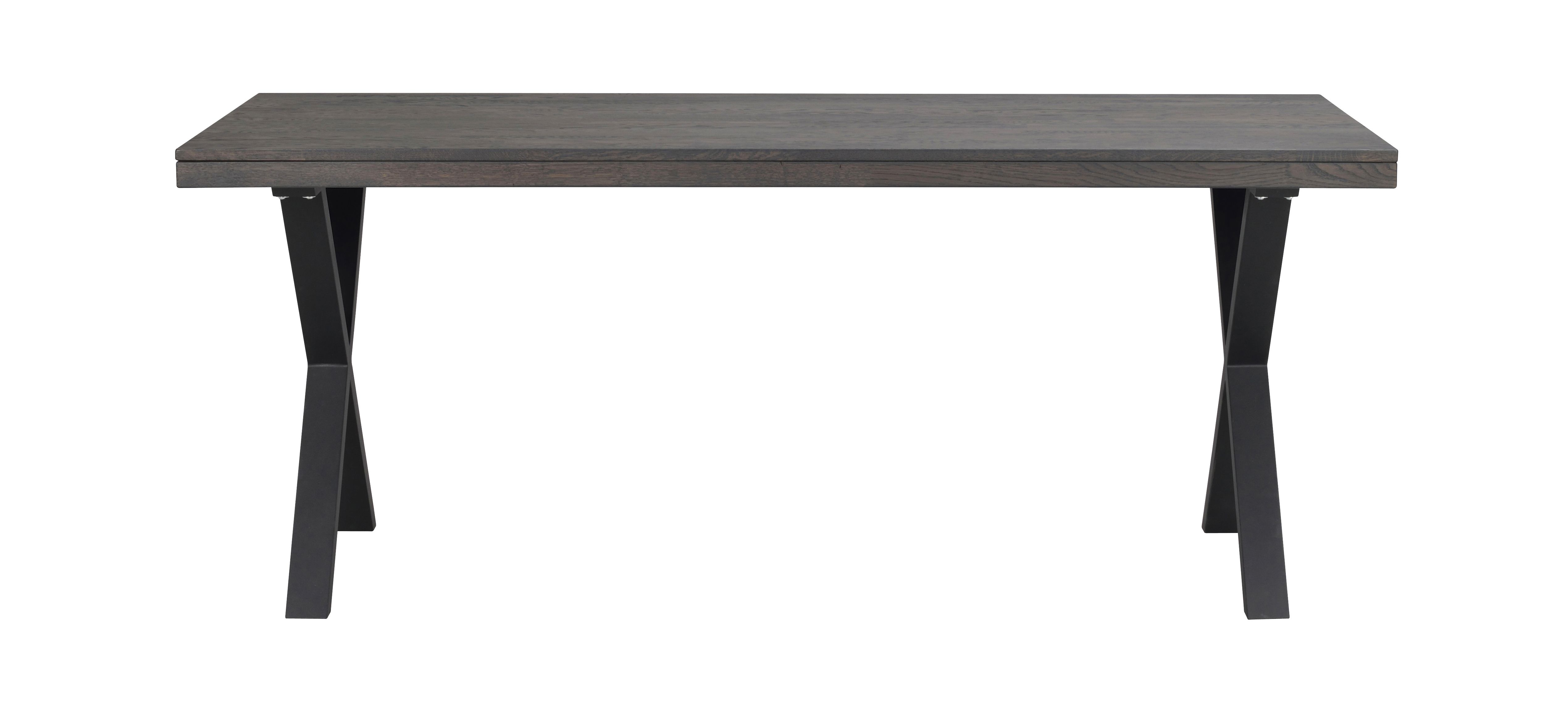Brooklyn spisebord 170x95 m. brun eg/X-ben sort met