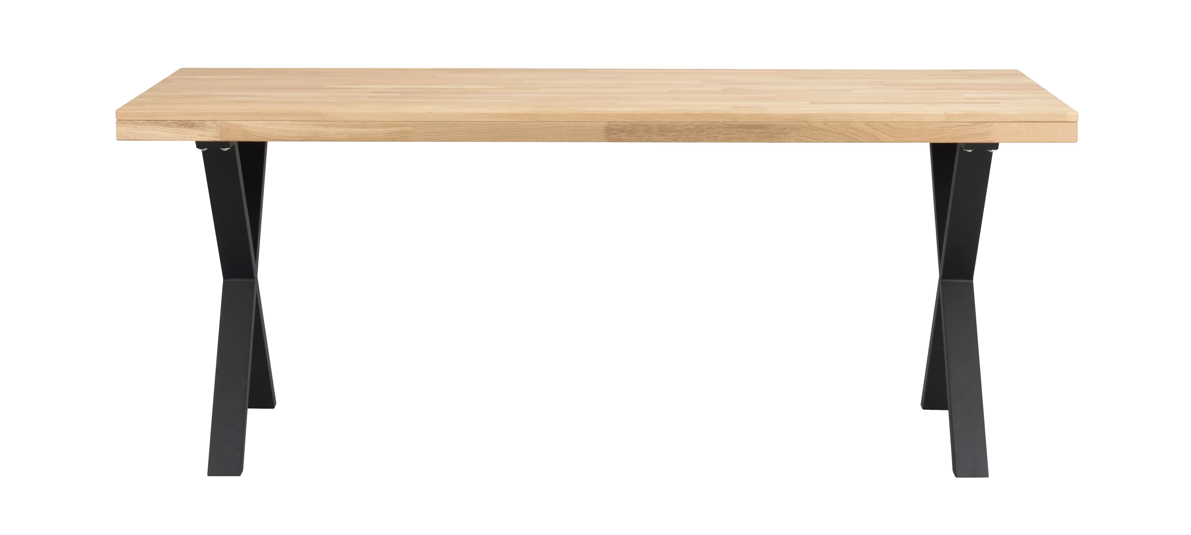 Brooklyn spisebord 170x95 eg/X-ben sort met