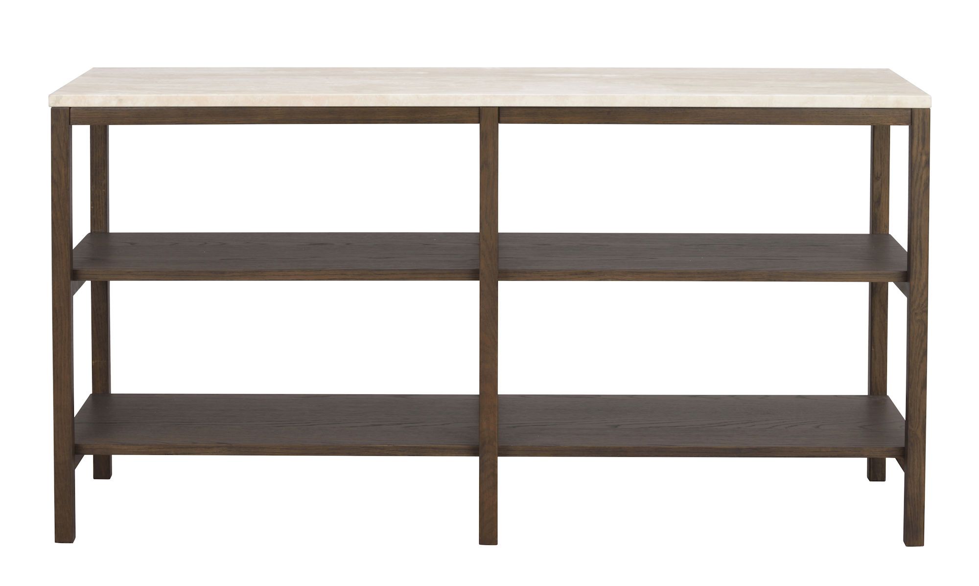 Orwel aflastningsbord 140xH75 beige travertin/brun eg