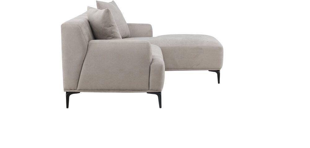 Sunne sofa mat sort & lysegråt stof