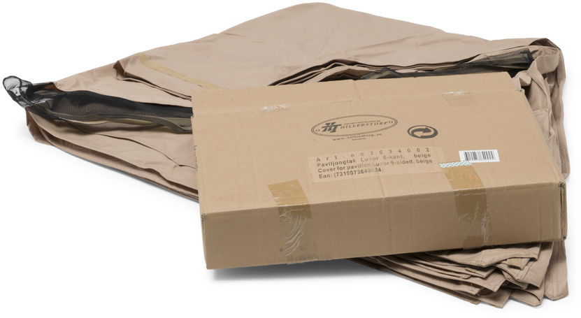 Luxor pavillontag ø400 cm mørk beige