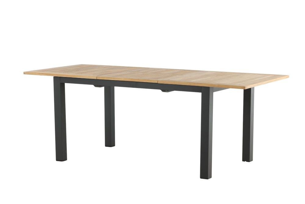 Panama spisebord 152/210*90 sort alu/teak