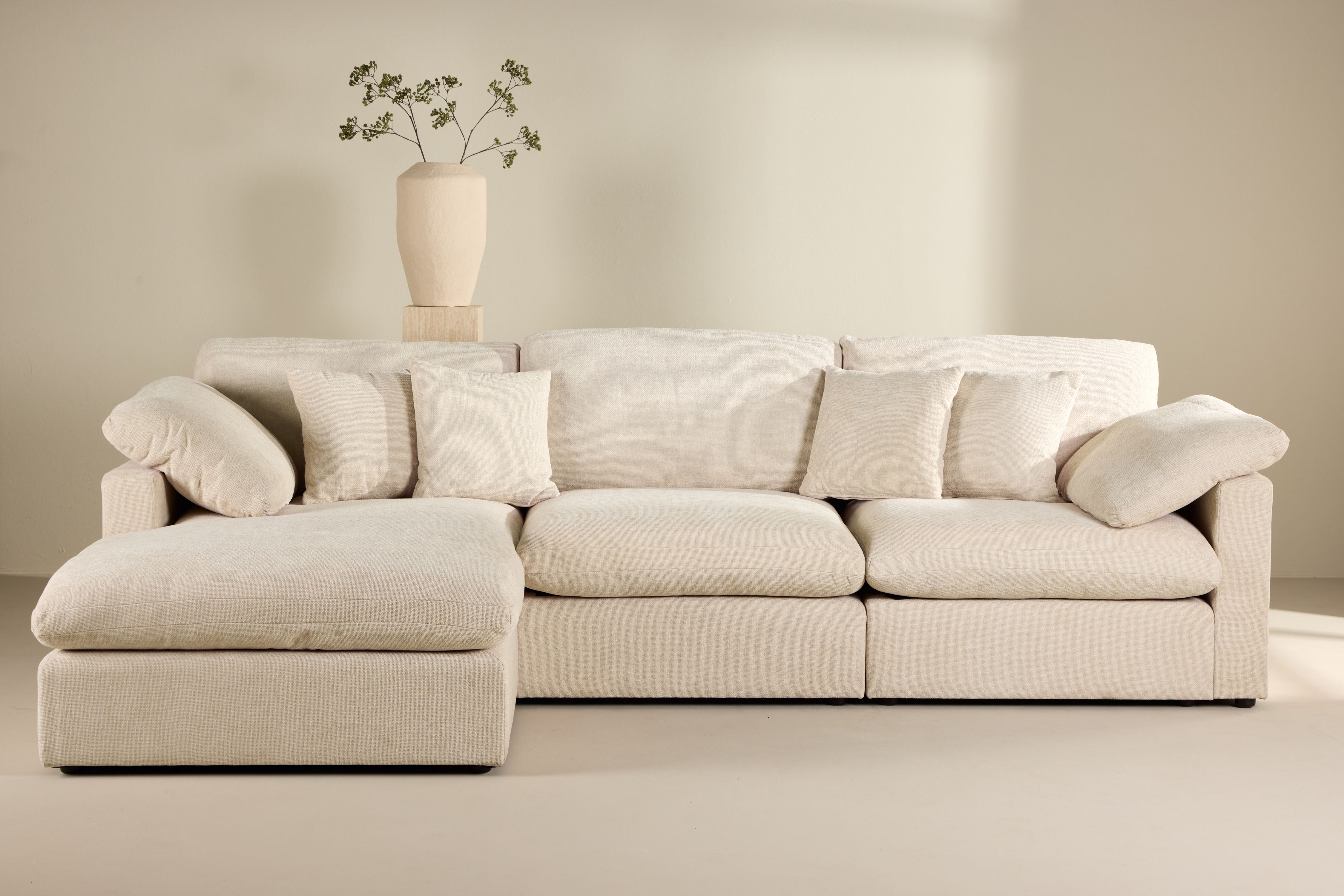 Amalfi hjørnesofa beige