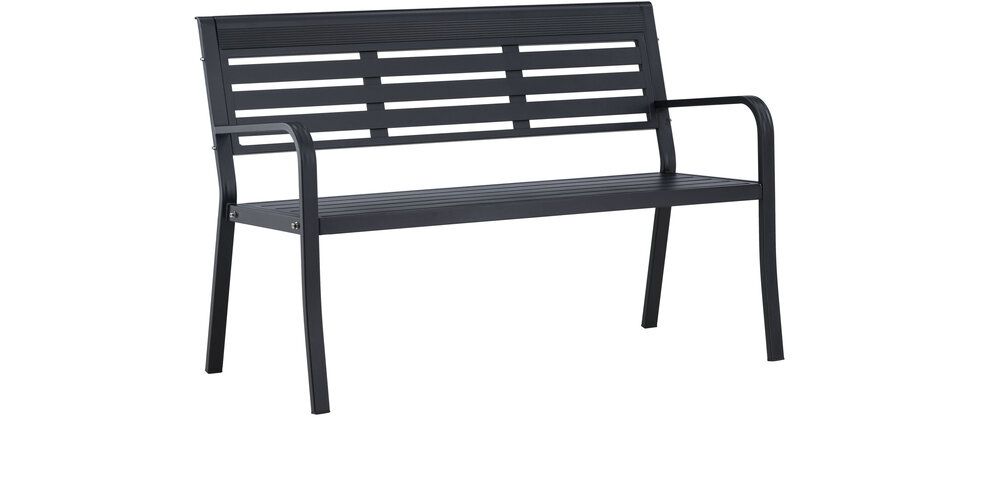 Elvas bænk sort 84x125x60