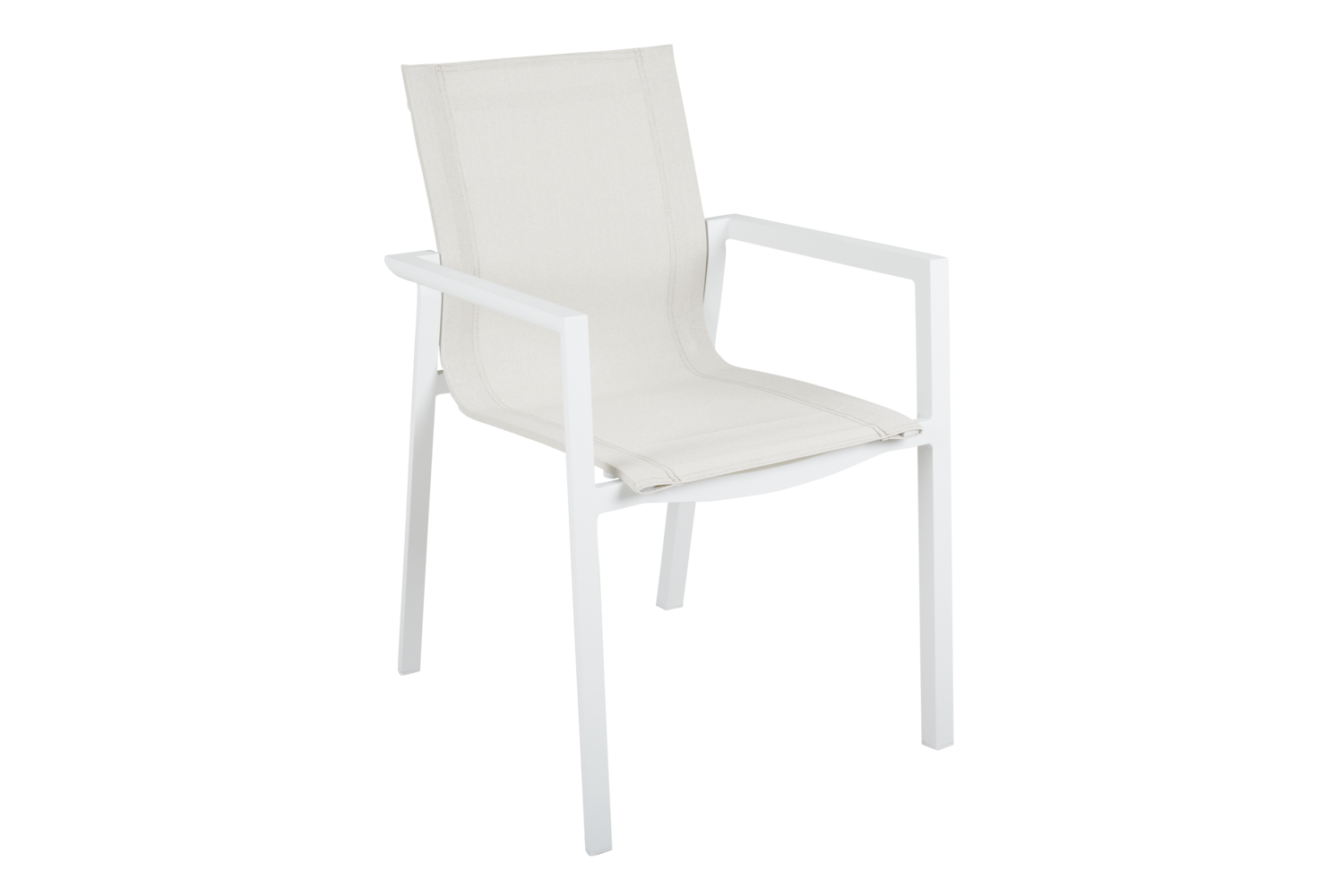Delia karmstol vit/textilene
