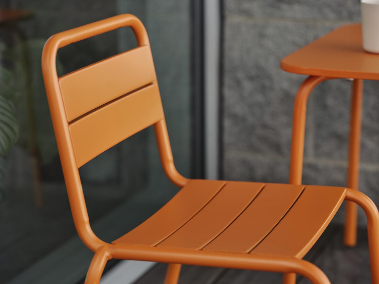 Nera caféstol til børn, orange