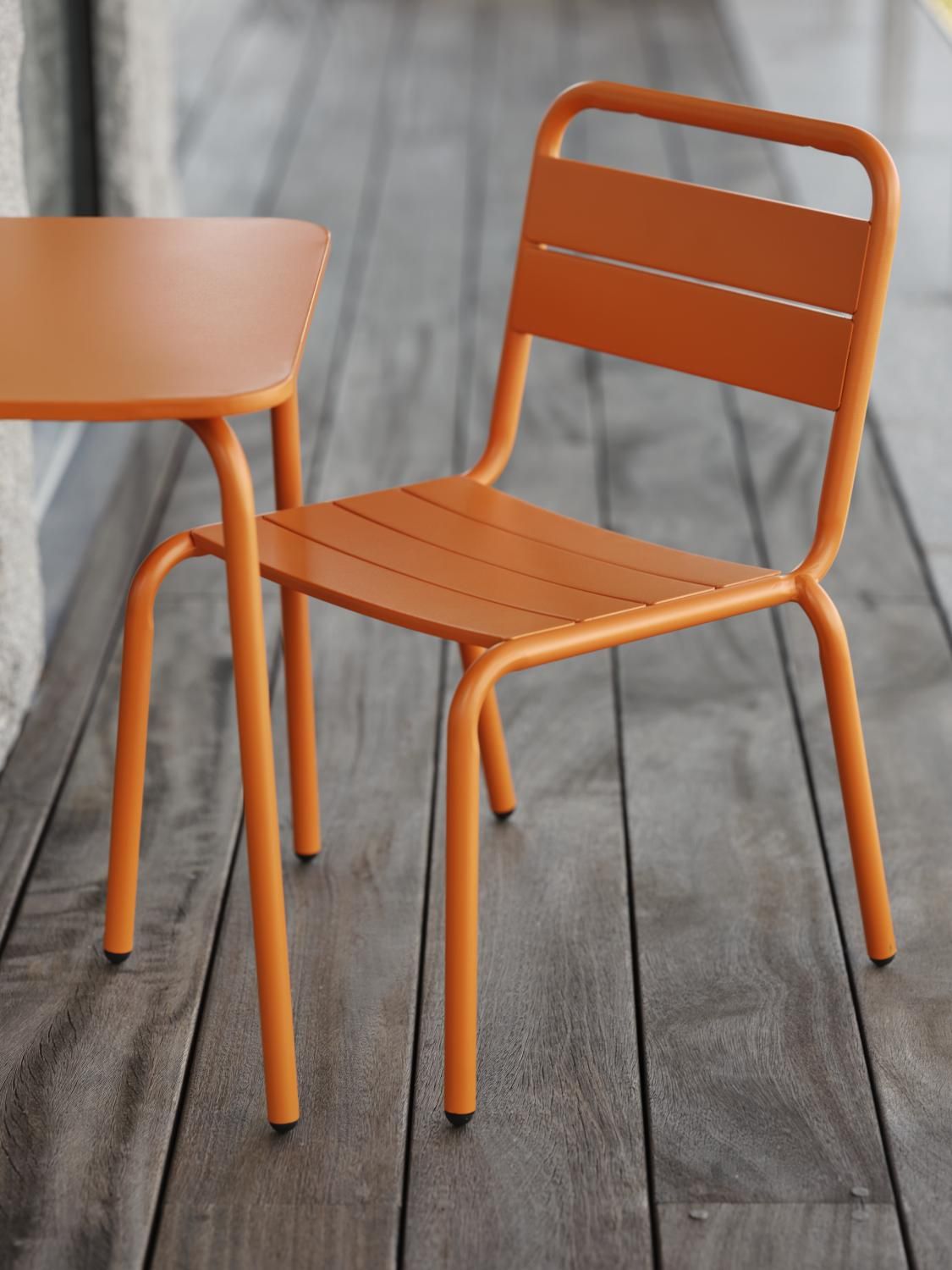 Nera caféstol til børn, orange