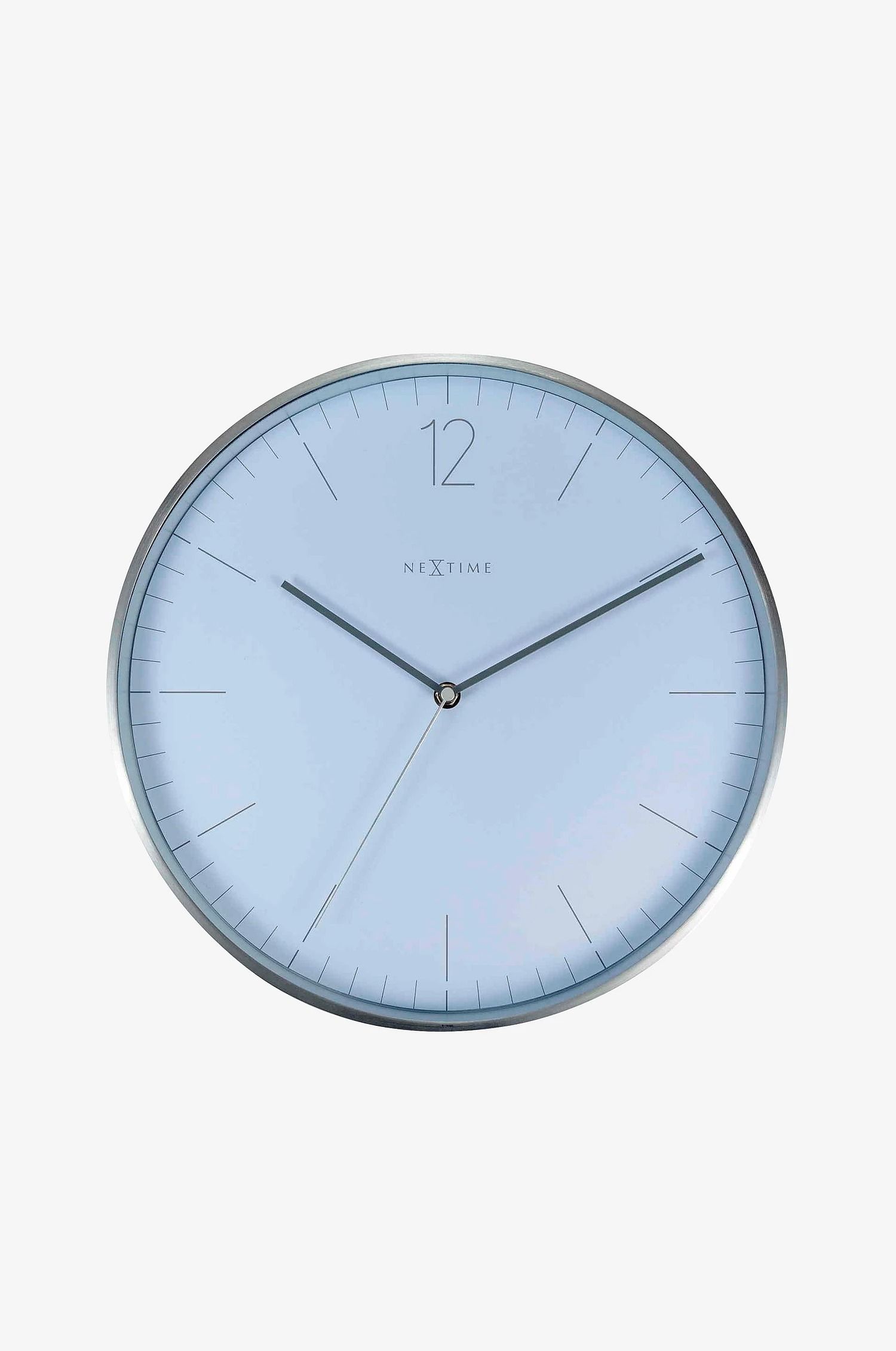 Vægur Essential Silver ø34cm Hvid