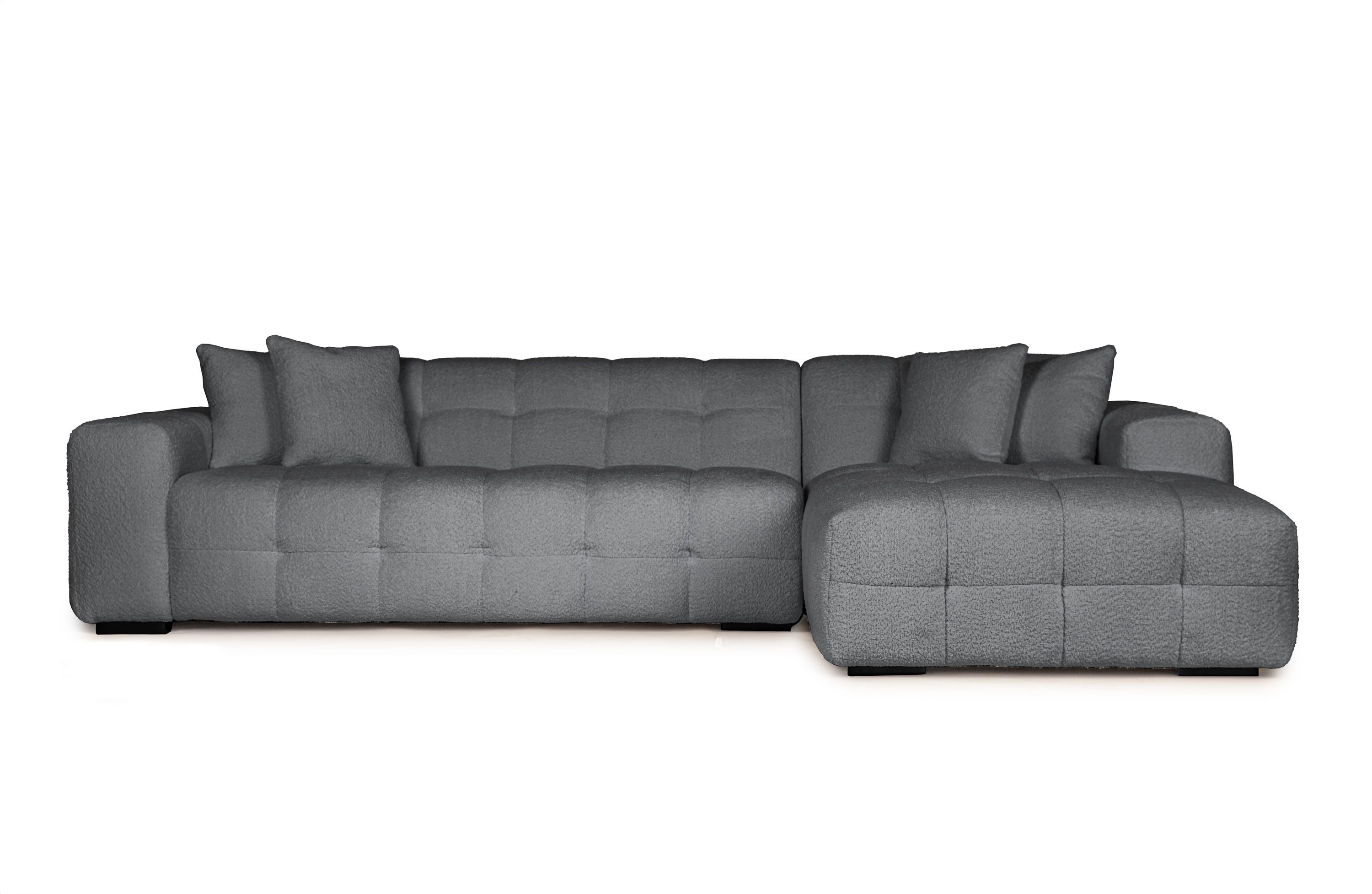 Bublee divansofa grå venstrevendt
