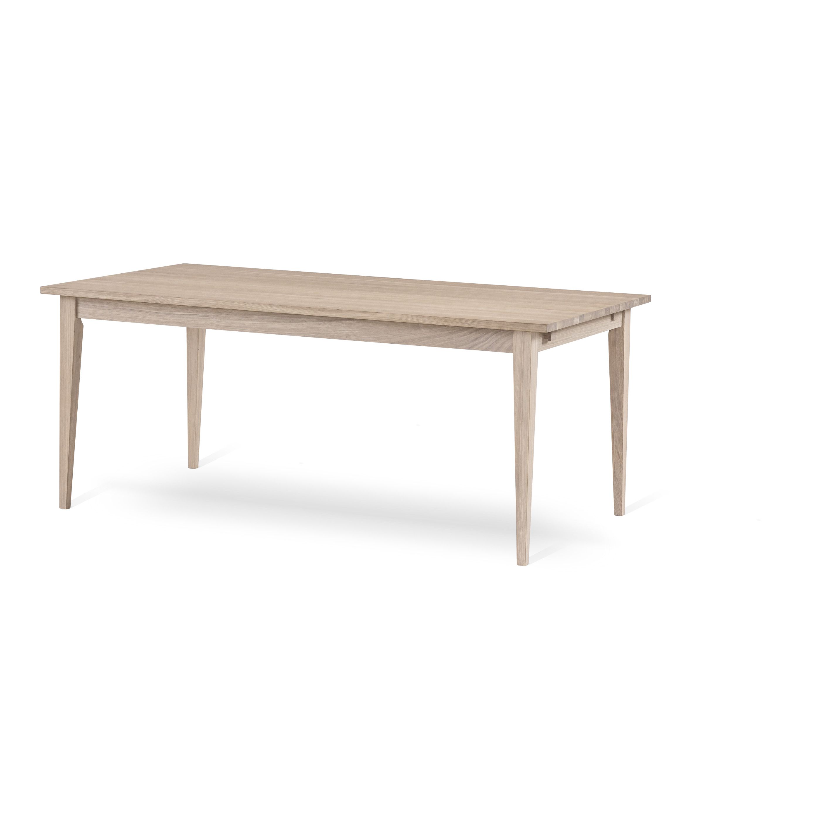GARDA Spisebord 180x95cm hvidolieret eg