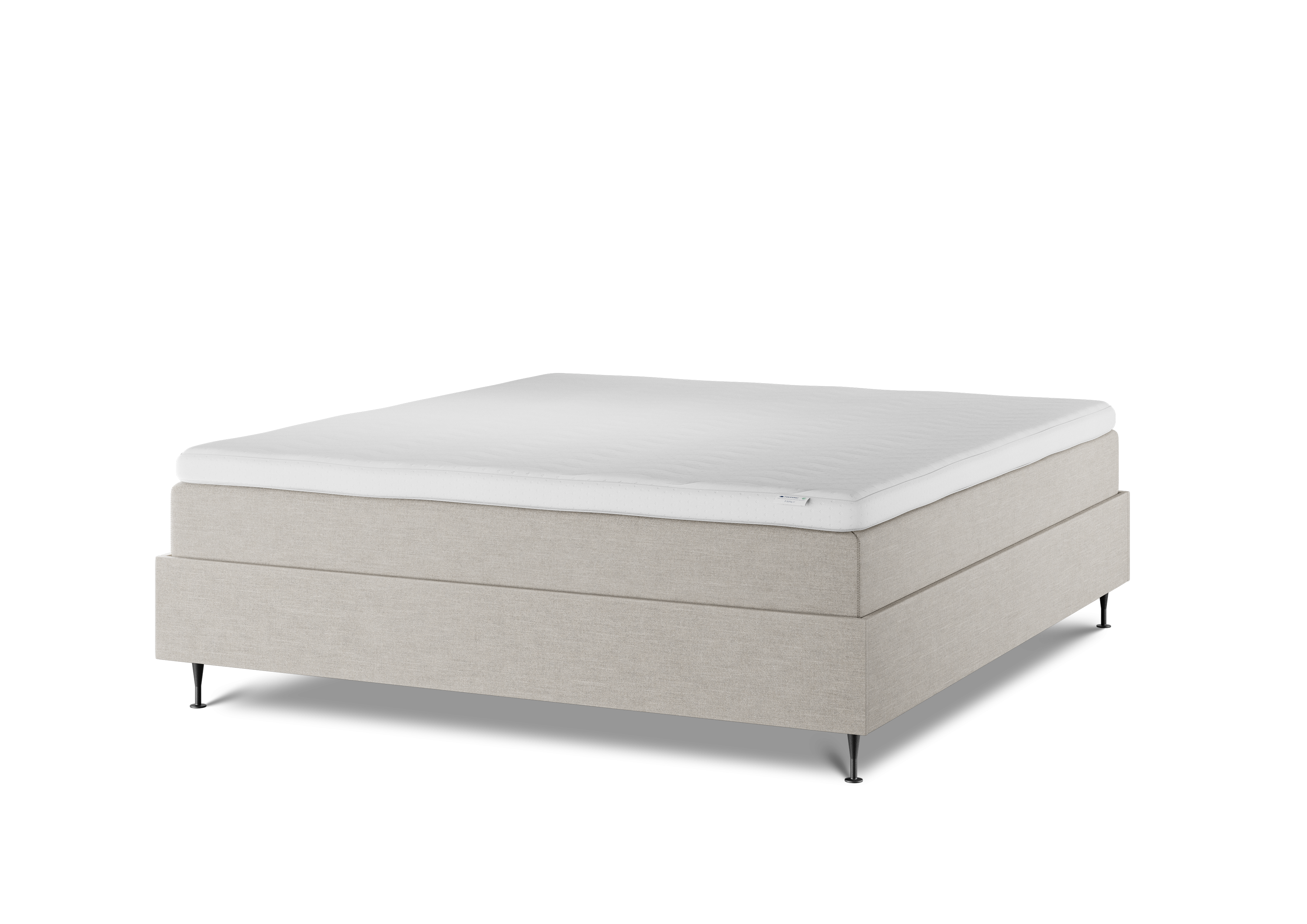 Family Aktiv kontinentalseng med opbevaring 140 x 200 cm (Finja beige)