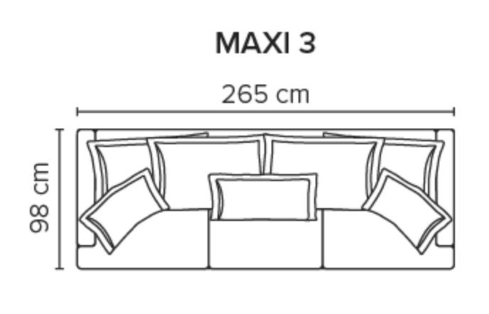 Evolution 3-sits Maxi (diego 6000)