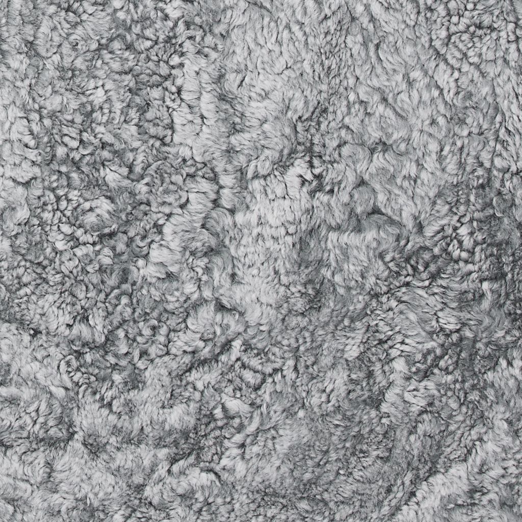 Curly 1,5 fåreskind - Charcoal sølvgrå