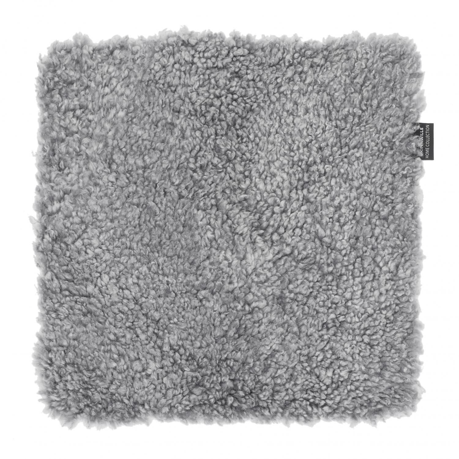 Curly pudebetræk charcoal grå/sølv