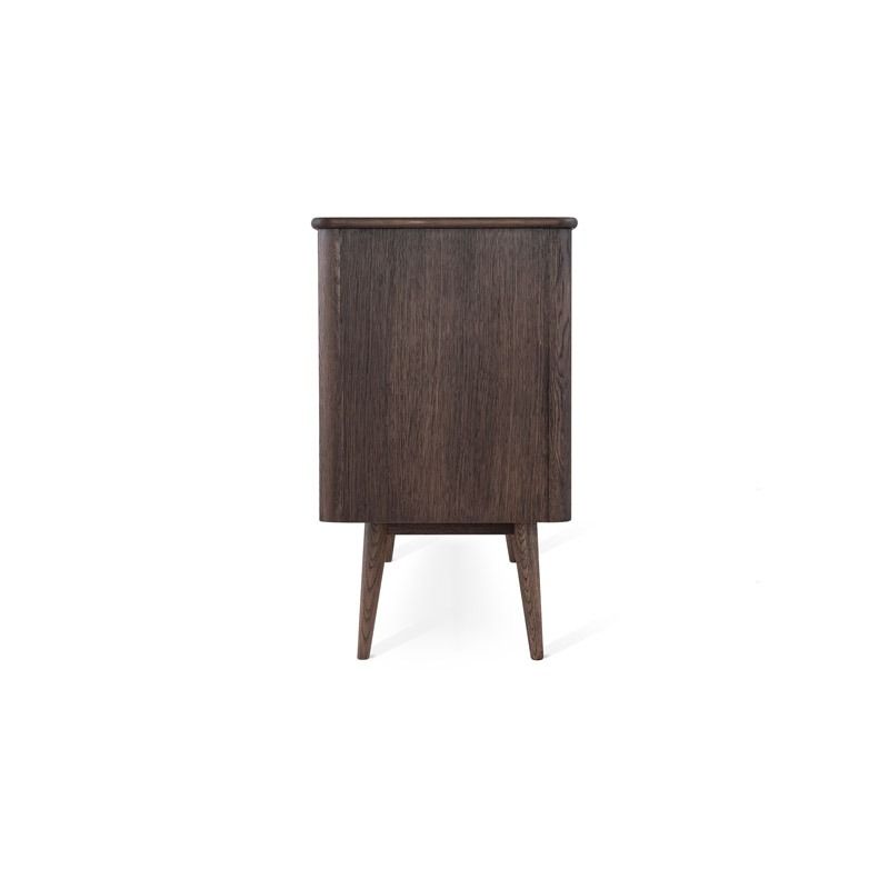 LÖDERUP Sideboard 2 døre, 3 skuffer røgbejdset eg