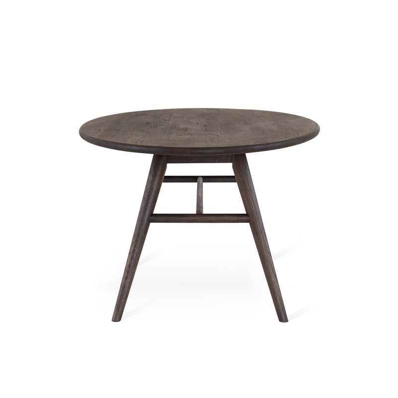 LÖDERUP Sofabord 140x70cm ellipsformet røget olieret eg