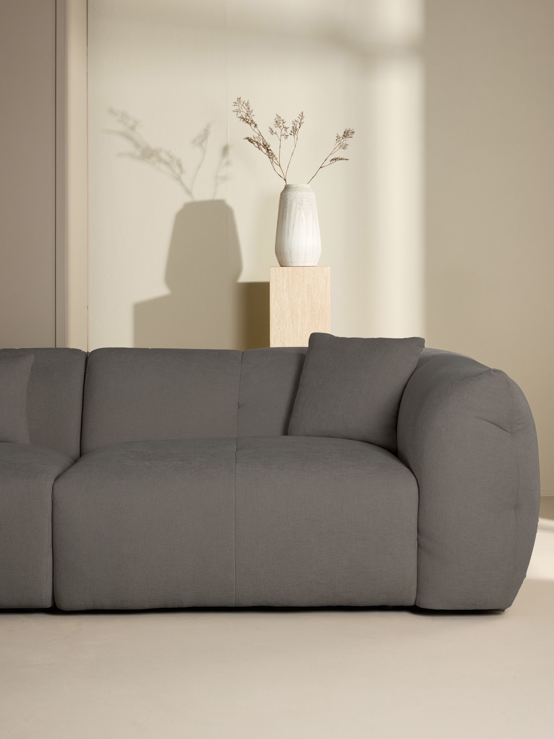 Puro hjørnesofa mørkegrå venstrevendt
