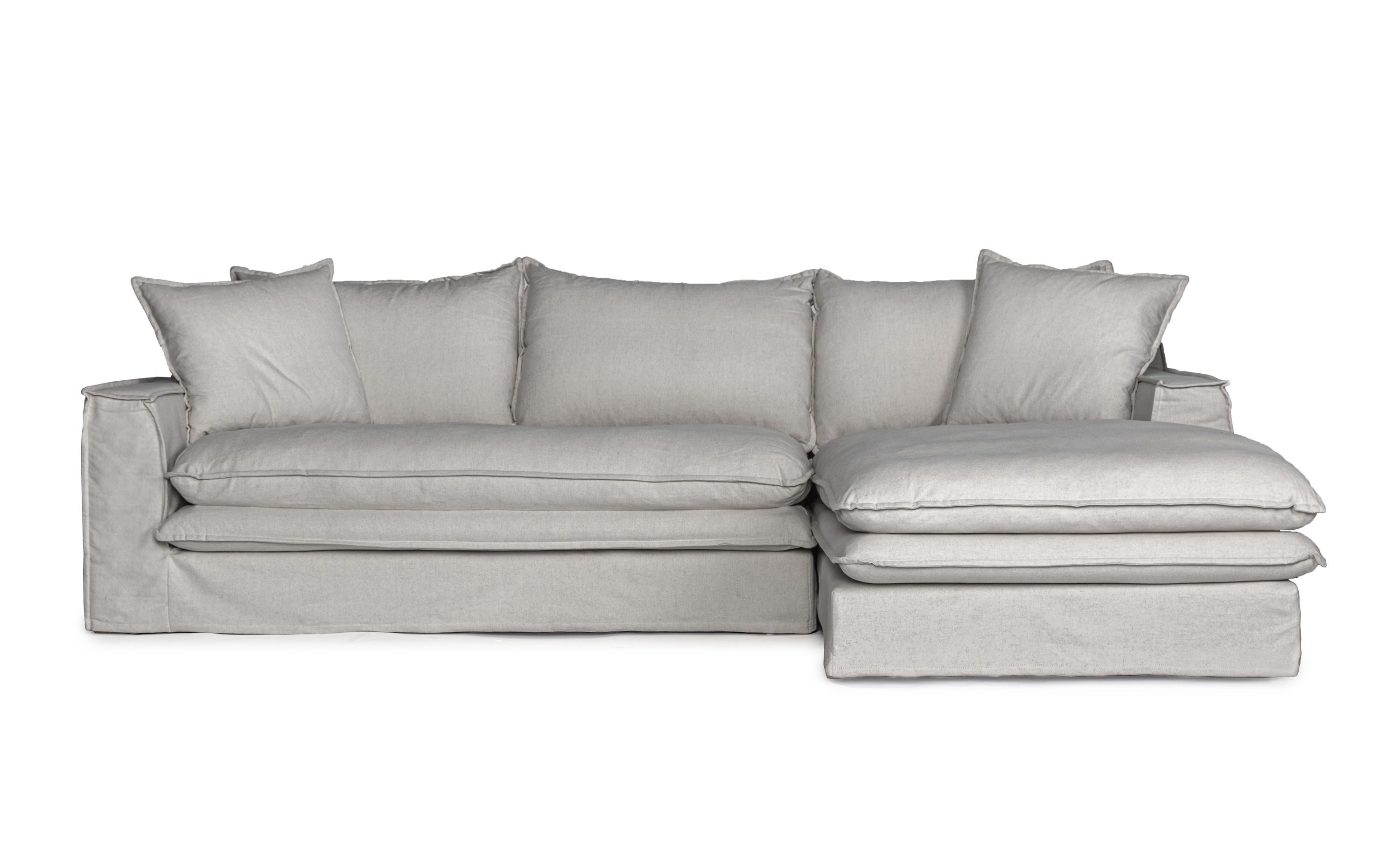 Neo sofa med åbent afslut lysegrå venstrevendt