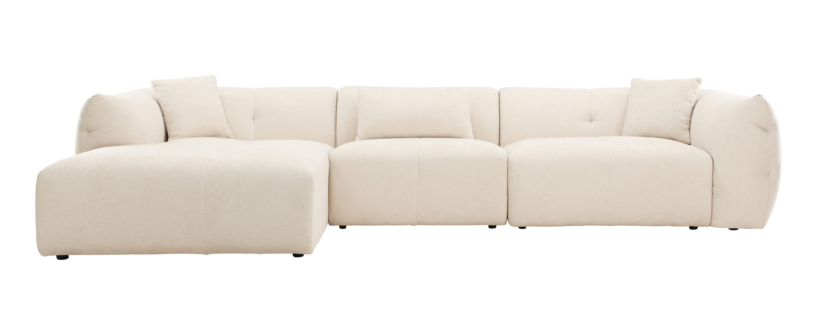 Puro hjørnesofa, beige, højrevendt