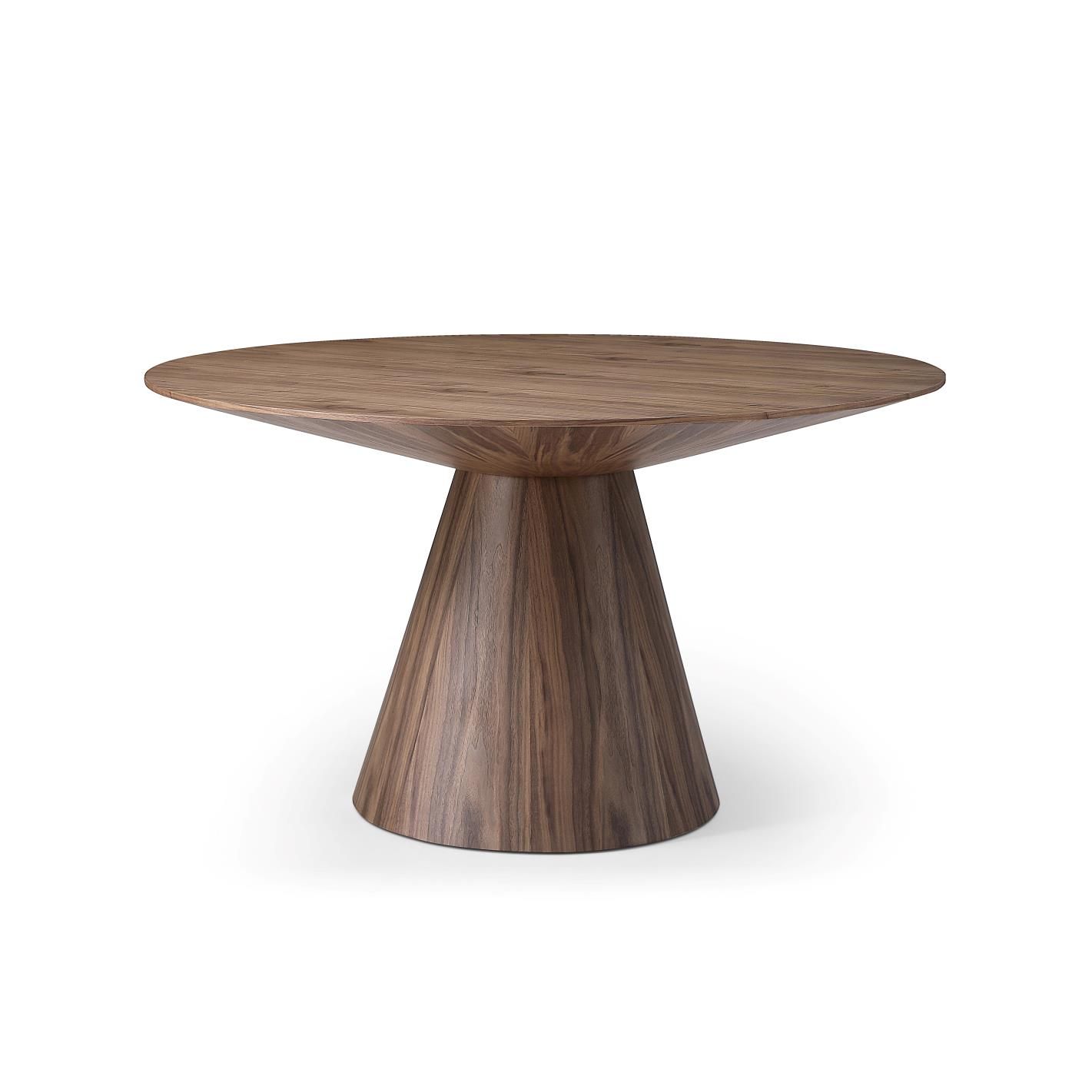 Float spisebord diameter 137cm valnød