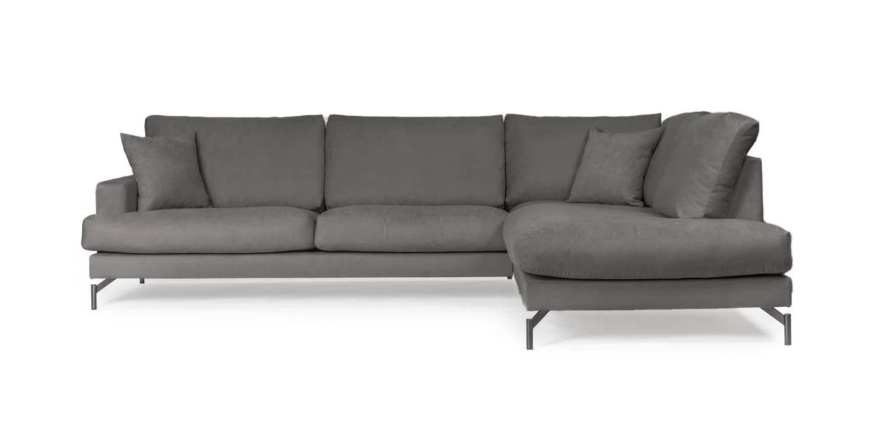 Wave 2,5 hjørnesofa mørkegrå venstrevendt