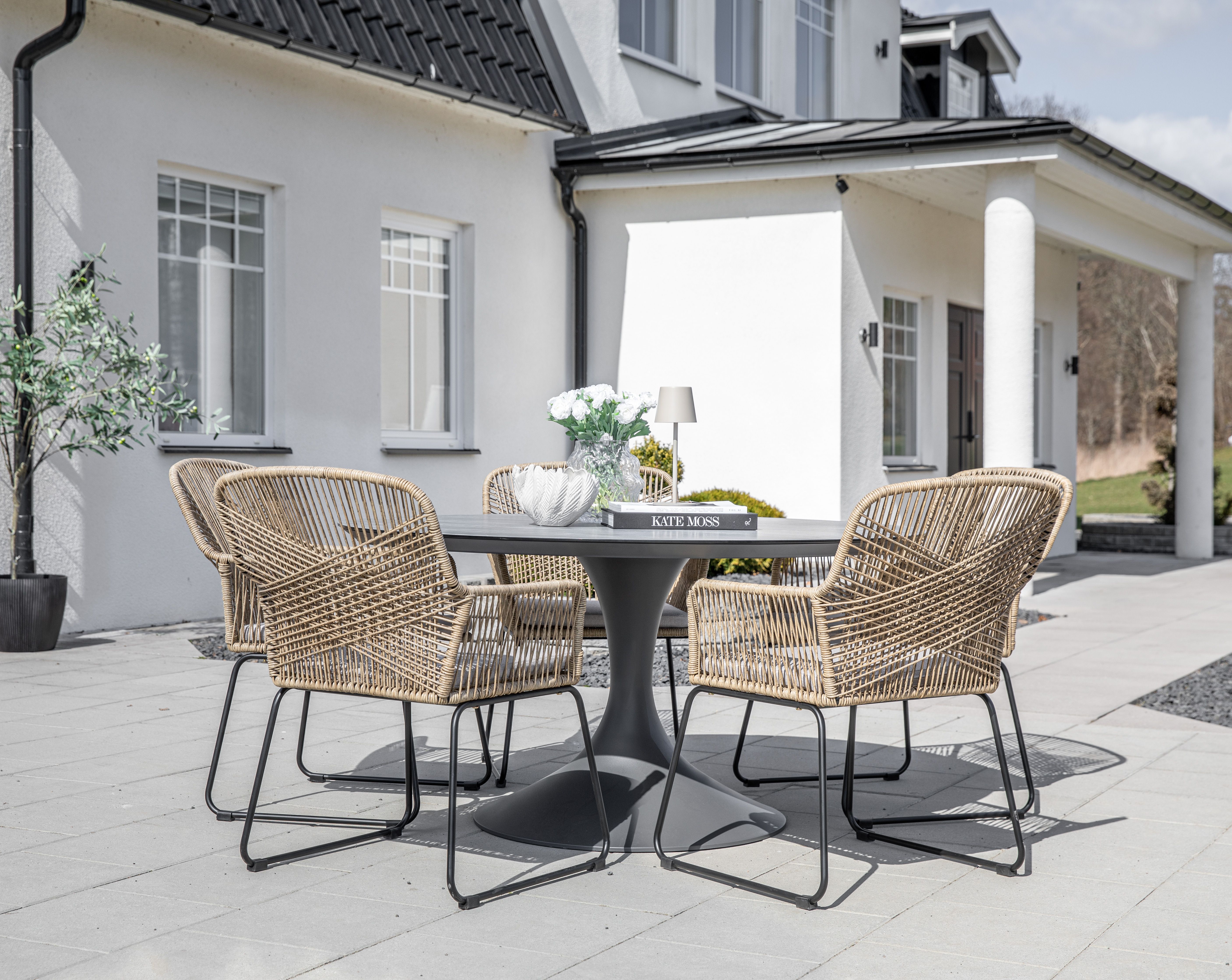 Tropez spisegruppe med Moreno stole