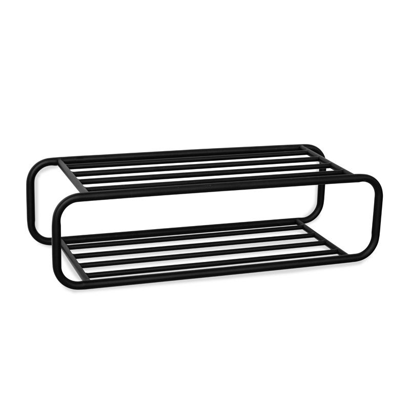 TOWN Skohylde oval i sort metal